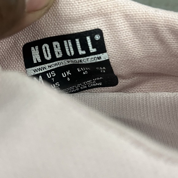 NOBULL Canvas Trainers Pink Womens Size 7 Lightweight Minamalist Gym Shoes - Picture 10 of 11